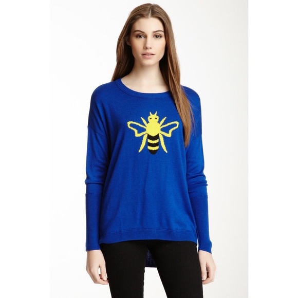 Vertical Design Gray Bee Crewneck Sweater - Picture 7 of 7